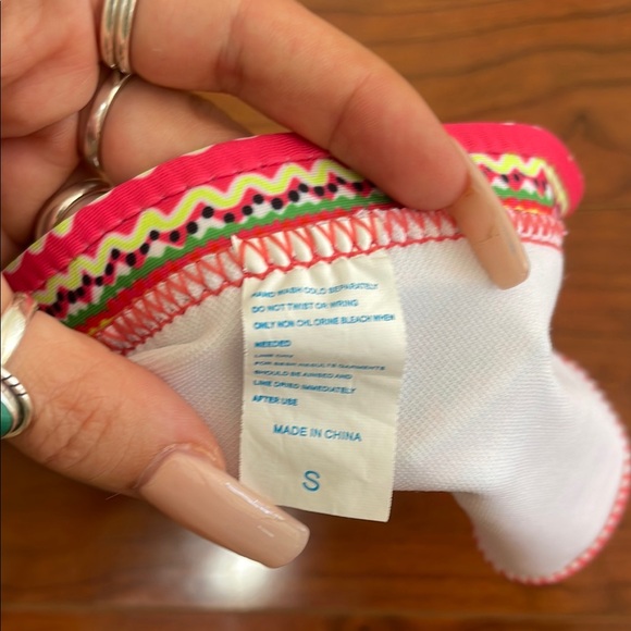 Pink Colorful Aztec Patterned Bikini Bottom - Picture 4 of 4